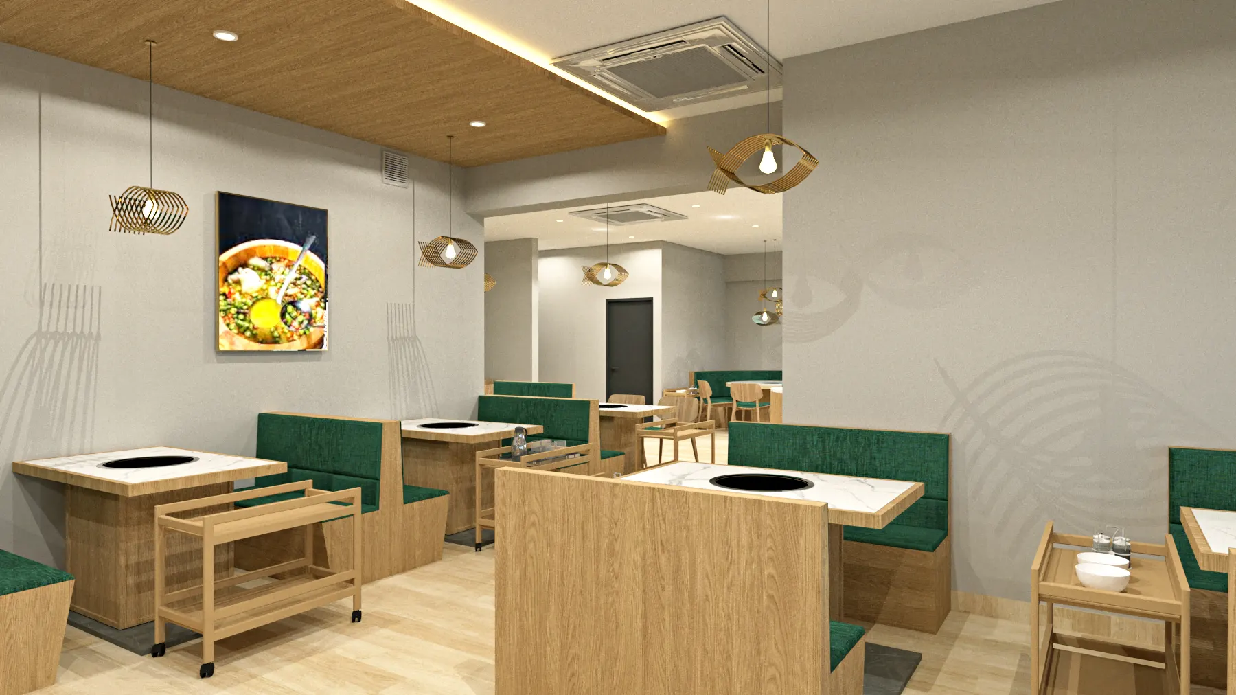 Zhang Ji Restaurant 3D Drawing